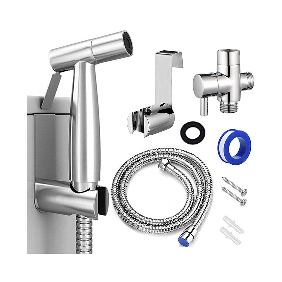 Hygienic Solution, Handheld Bidet Sprayer For Toilet, Leak-Free Design, Stainless Steel Cloth Diaper Jet Spray, Adjustable Water Pressure Control, Pre 9074015765323