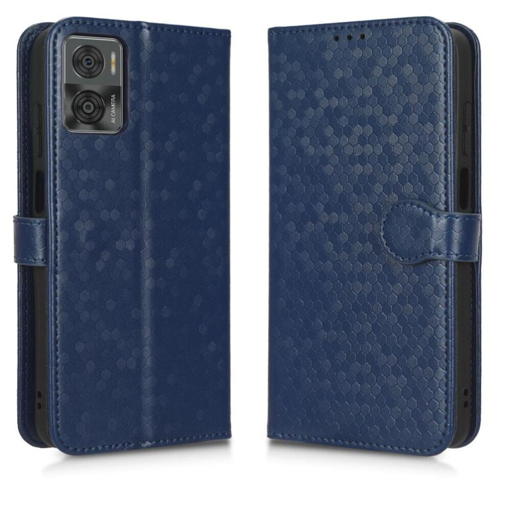 Case For Motorola Moto E22 4G/E22i 4G Magnetic Clasp Geometric Pattern Leather Wallet Cover 9164030330382
