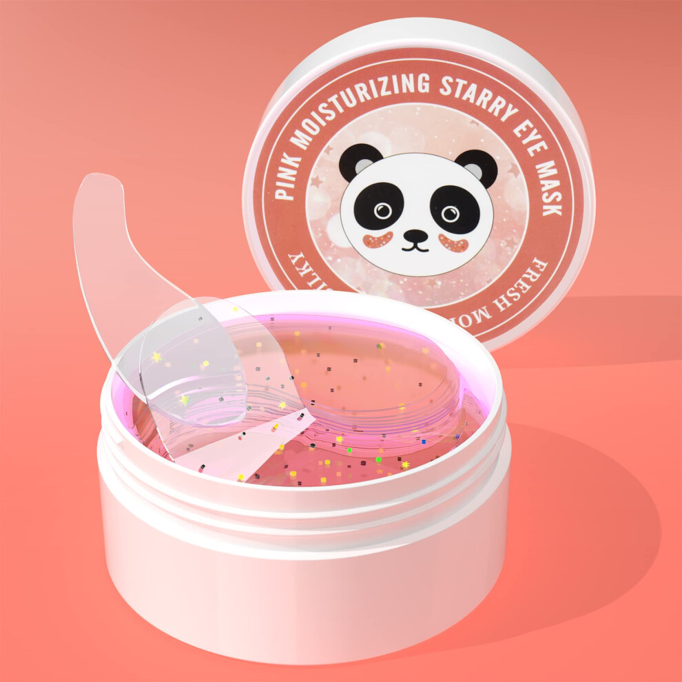 Dark/Pink Under Eye Mask To Reduce Circles And Puffiness, Hydrating Eye Patches For Wrinkles, 30 Pairs