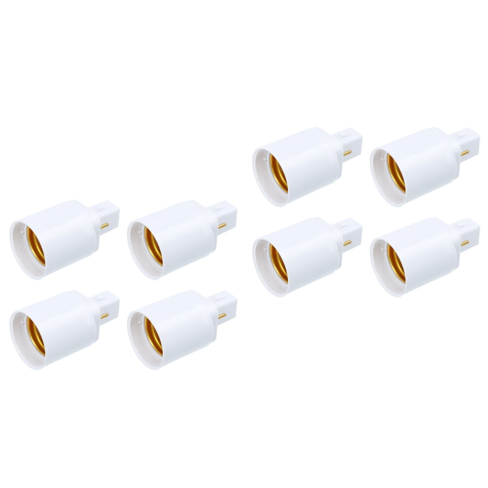 8 Pcs Professional G24d To E27 2 Pin Bulb Socket Adapter Holder Light 9164030330573