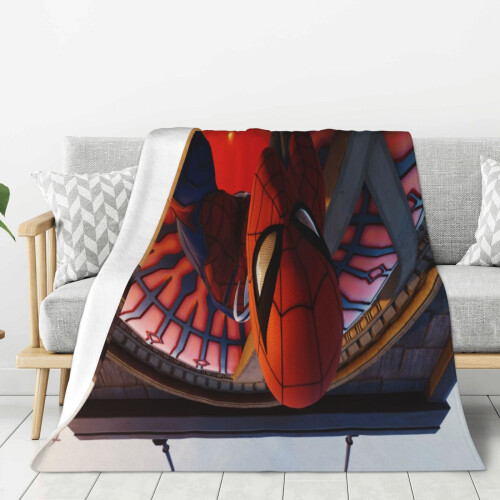 Blaincéad Lomra Spider-Man - Blaincéad Caithimh Thar a Bhog, Gnéithe Leapa do Pháistí - Thar a Bhog 60"X50"