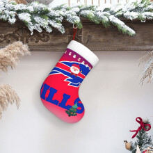 Meias de Natal do time de futebol americano Bills, decorações de Natal, enfeites para árvore de Natal, meias para presente de Natal