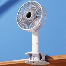 Ventilateur à pince Ozmmyan, 3 vitesses, USB, flux d'air puissant, ultra silencieux, idéal pour le bureau, la chambre, l'école, la poussette,