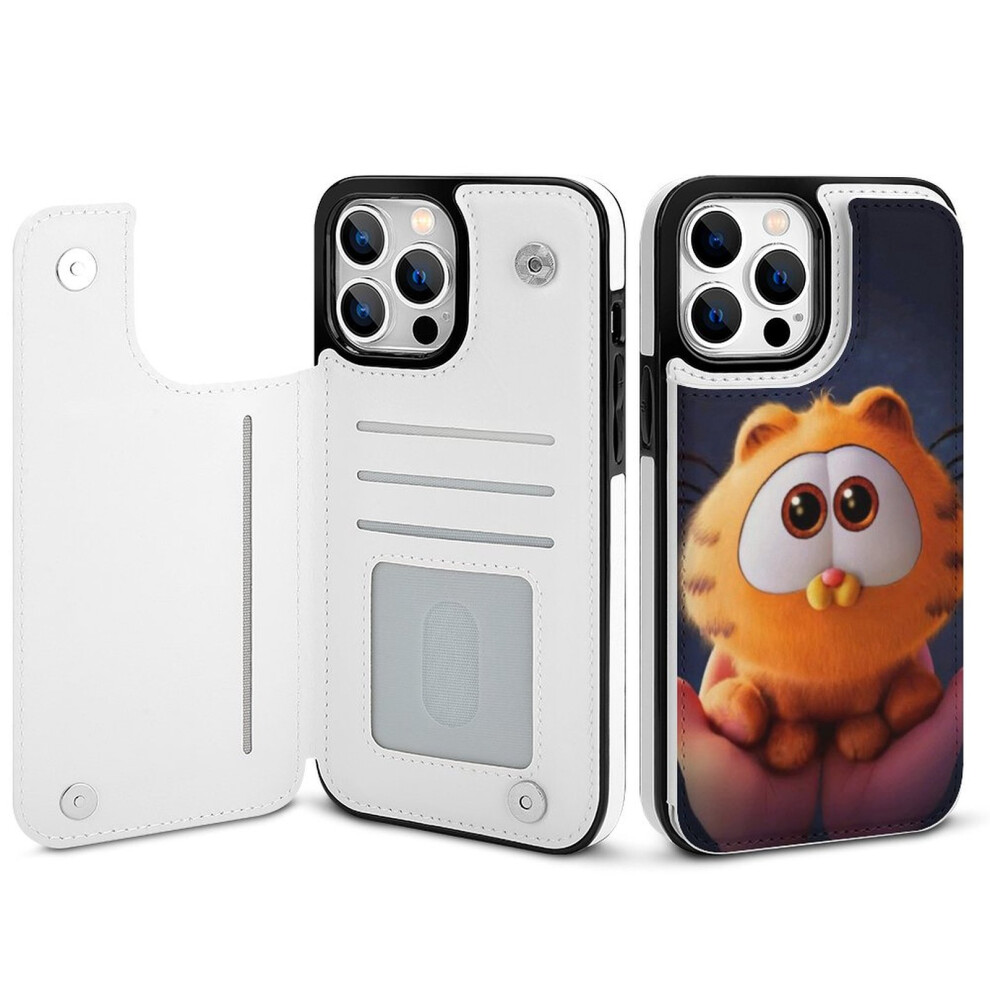 Garfield Compatible Iphone 14 Pro Max Wallet Case With Card Holder, Pu Leather Flip Folio, Magnetic Clasp & Shockproof Cover For Women 9164030466487