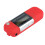 Reprodutor de MP3 de 4GB com entrada USB, compatível com pilhas AAA substituíveis e função de gravação (vermelho) 3