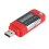 Reprodutor de MP3 de 4GB com entrada USB, compatível com pilhas AAA substituíveis e função de gravação (vermelho) 4