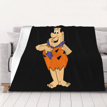 Flintstones Plädar Luftkonditioneringsfilt Varm Mysig Flanellfilt för Soffa Bäddsoffa Heminredning (80”x60”) Filt