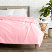 Coperta da letto in pile Bare Home - Leggera - Pile di alta qualità - Plaid, Rosa chiaro