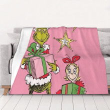 Grin-Ch fleecefilt Supermjuk, mysig pläd, för män, kvinnor, äldre och barn. Sängkläder. Funktioner - Supermjuk, 200 cm x 150 cm.