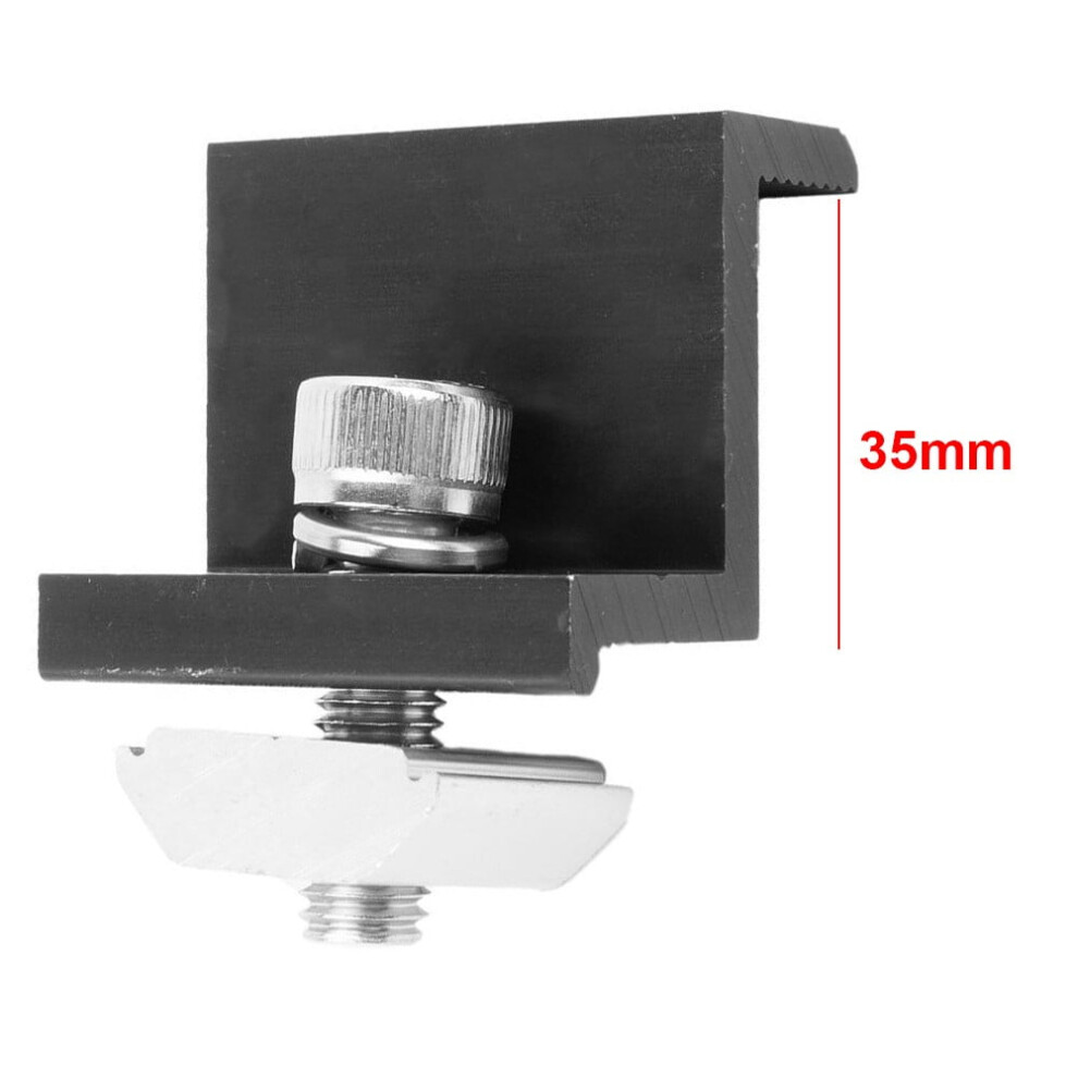Solar Panel Bracket Fixing Pv End Clamp Middle Clamp Mounting Black 35Mm End Clamp 9164030469792