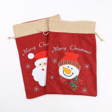 Saco de Natal e Sacolas de Presente, Saco de Natal do Papai Noel, Sacola de Presente para o Natal, Saco do Papai Noel com Cordão, Saco de Natal B