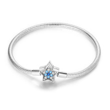 Pulseira Me Series Link Chain em Prata de Lei 925, Compatível com Berloques Originais, Ideal para Fazer Bijuterias DIY, Presente Perfeito para