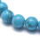 Pulseiras elásticas redondas com contas redondas de jaspe turquesa sintético. 2