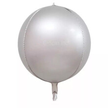 25 cm 45 cm 50 cm 75 cm 4D Rund Kule Metallisk Matt Folieballong Mylar Ballonger Fest