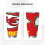 Θερμός από ανοξείδωτο ατσάλι KC Chiefs με θέμα την ομάδα ποδοσφαίρου 20oz με καπάκι και 3
