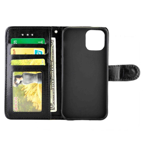 Θήκη Flip για συμβατή με iPhone 12Pro από δέρμα Pu με βάση στήριξης και θήκη καρτών, 2