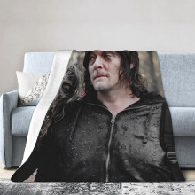 Deka s motivem hotelu Walking Dead, anime deka do postele, deka na pohovku, ultra měkká fleecová deka do ložnice a obývacího pokoje, 60x50