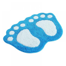 Prettyui badkamertapijt met schattige voetafdrukken, extra dikke, superzachte en absorberende douchemat, toiletaccessoires