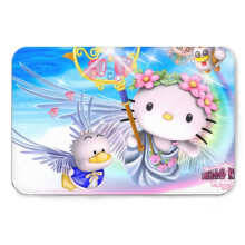 Leuke Hello Kitty badmat, antislip flanellen vloermat voor badkamer, slaapkamer, binnen- en buitengebruik DT1123-059