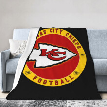 Kansas_City_Chiefs Ultra-Soft Micro Fleece deka z mikrovlákna Luxusní teplá deka pro všechna roční období na ložní prádlo, pohovku a