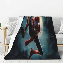 Spider-Man Fleecedecke, superweiche, kuschelige Überwurfdecke, Kinderbettwäsche – Eigenschaften: Superweich (203 x 152 cm)