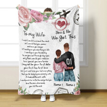 Dárky WinysinLove pro ni, deka s motivem Miluji tě, přehozové deky pro přítelkyni, manželku, rodinu, skvělý dárek k Valentýnu,