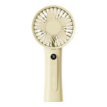 Gnobogi Handheld Fan Lightweight Outdoor Portable Silent Digital Display USB Rechargeable Mini Fan on Clearance