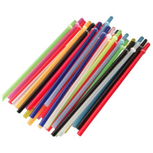 25 Canudos de Plástico Reutilizáveis de 27cm (10,63") com Cores do Arco-Íris para Copos e Potes - 10 Cores, Inquebráveis, Compatíveis com