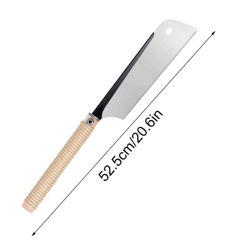 Japanese Pull Saw 9.5", Double Edges 10/17 TPI, Replaceable Blade, Flush Cut Saw, compatible with Sharp and Light Woodworking Tools 2