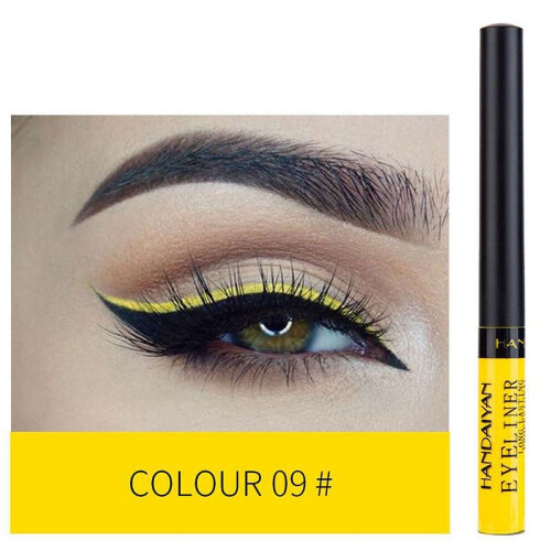 Ματ πολύχρωμο υγρό eyeliner, 12 χρωμάτων μακράς διαρκείας αδιάβροχο eyeliner