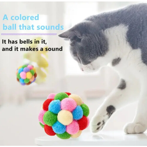 Katzenball mit Glöckchen im Inneren, 2er-Pack 2