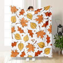 Manta de Ação de Graças com Abóbora Rosa e Amarela, Flanela Super Macia 130x150cm, Manta Leve e Aconchegante para Todas as Estações, Ideal para
