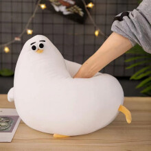 Funny Plush Seagull Pillow, Simulation Cute Fat Chicken Doll Toys, Soft Stuffed CushionsChicken Plush Pillow Floor Mat Kawaii Festival Gifts 26cm
