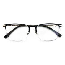Lunettes de lecture rectangulaires pour homme, monture optique en aluminium, verres larges, branches en titane, demi-cerclées, 145 mm, Ti03 +1.00