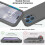 Compatible with iPhone 16 Pro Rubber Cover with Camera Protection Liquid V2 - Grey 3