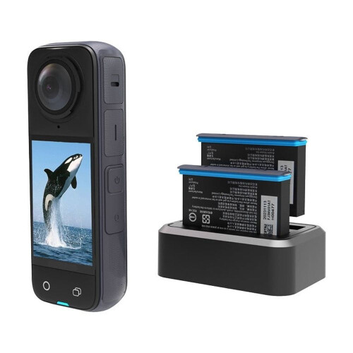 Φορτιστής μπαταρίας για Insta360x4 Αξεσουάρ, Διπλός φόρτισης μπαταριών, Θήκη γρήγορης 1