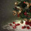 Feestelijke rode en groene kerstbelversiering met rand 4