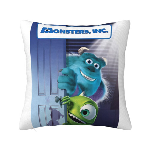 Μαξιλαροθήκη Monsters University Super Soft με Φερμουάρ για Υπνοδωμάτιο, Καναπέ, Καναπέ, Άνετα