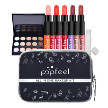 Makeup Gift Set All In One 15PC Waterproof Long Lasting Kit with Travel Bag for Women