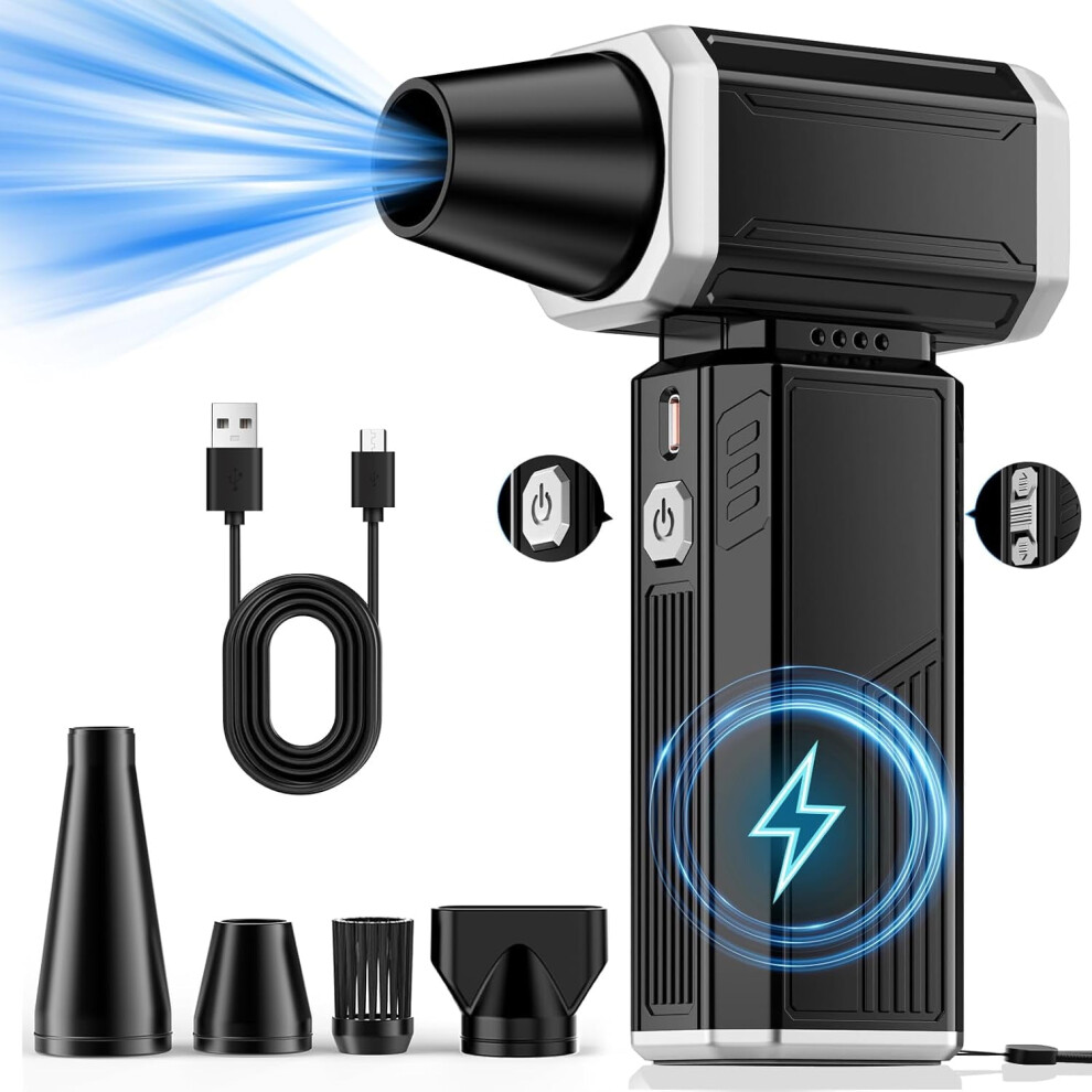 180000Rpm Violent Turbofan Portable Jet Fan High Speed Turbo Fan Dust And Snow Removal Rechargeable 9164030729841