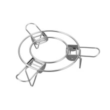Grelha telescópica para cozimento a vapor Zeceouar304 em aço inoxidável espesso, compatível com panelas triangulares domésticas, dobrável para