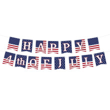 Honeeladyy Sommer-Ausverkauf: Party-Set mit US-Flagge zum Unabhängigkeitstag – Pappbecher, Papierflaggen-Ziehset, Einweg-Partyartikel