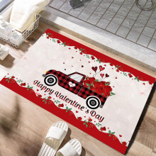 Ympuoqn Valentines Day Home Decor Valentine's Day Carpet Living Room Bedroom Doormat Holiday Floor Mat Gift Mat 60x90CM
