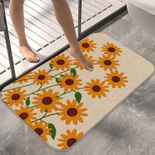 karymi Summer Sunflower Welcome Doormat 23.62x15.75in Non-Slip Indoor Outdoor Floor Mat, Funny Holiday Entry Mat Decor