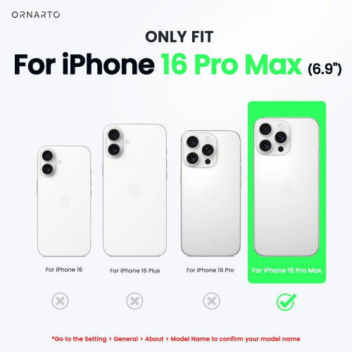 Συμβατό με θήκη iPhone16Pro Max 6,9" | 2X προστασία από πτώσεις MIL-STD | Συμβατό με MagSafe | Θήκη 1
