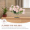 Support à fleurs réutilisable en cuivre, style épingle, lot de 1 4