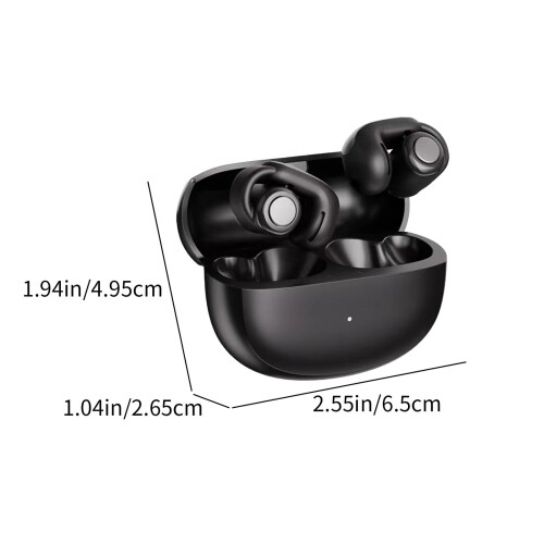 Open Ear Earbuds Bluetooth Wireless Clip Bone Conduction Headphones, Compatible with iPhone & Android 2