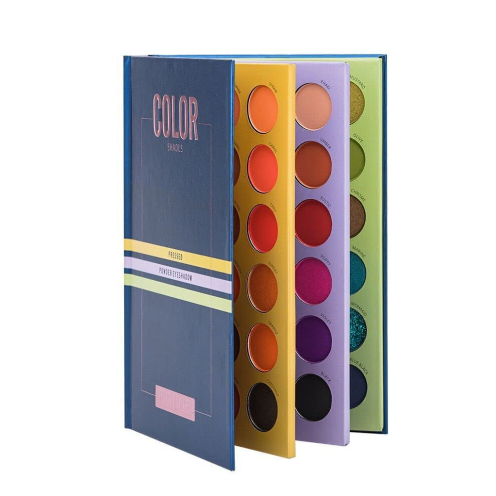 72 Color Eyeshadow Palette Matte Shimmer Metallic Waterproof Long Lasting Vegan Cruelty