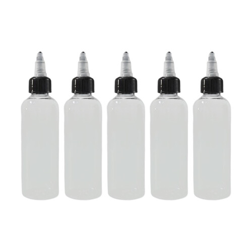 5 τεμάχια μπουκάλια χρωμάτων των 50 ml συμβατά με αιχμηρό σταγονόμετρο,