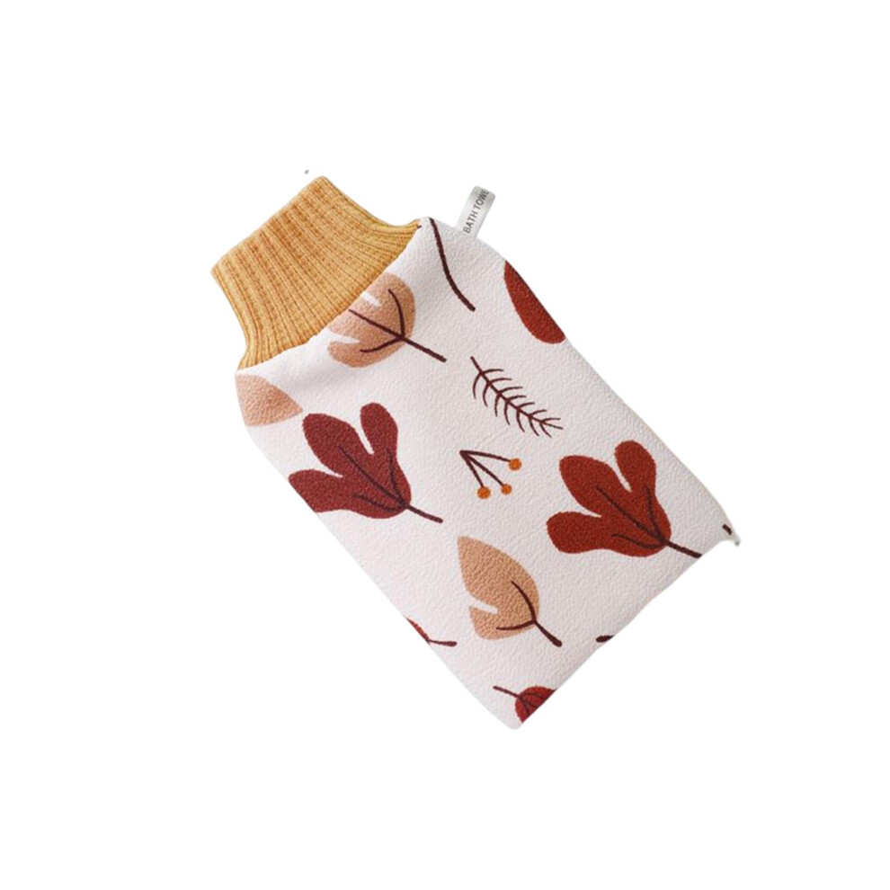 Exfoliating Gloves DoubleSided Bath Mitt for Gentle Dead Skin Removal Full Body Cleansing Khaki